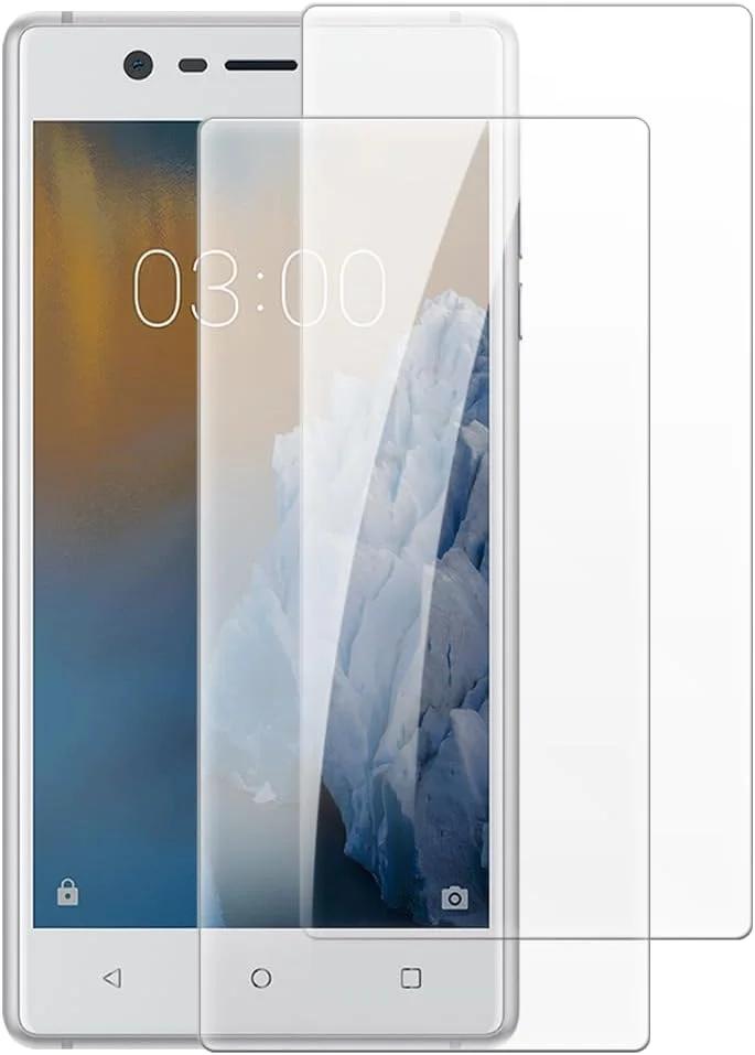 محافظ صفحه نمایش شیشه ای Shantime مدل Tempered Glass سازگار با نوکیا 3 (5 اینچ) - شفاف ضد خش بدون حباب و سازگار با قاب