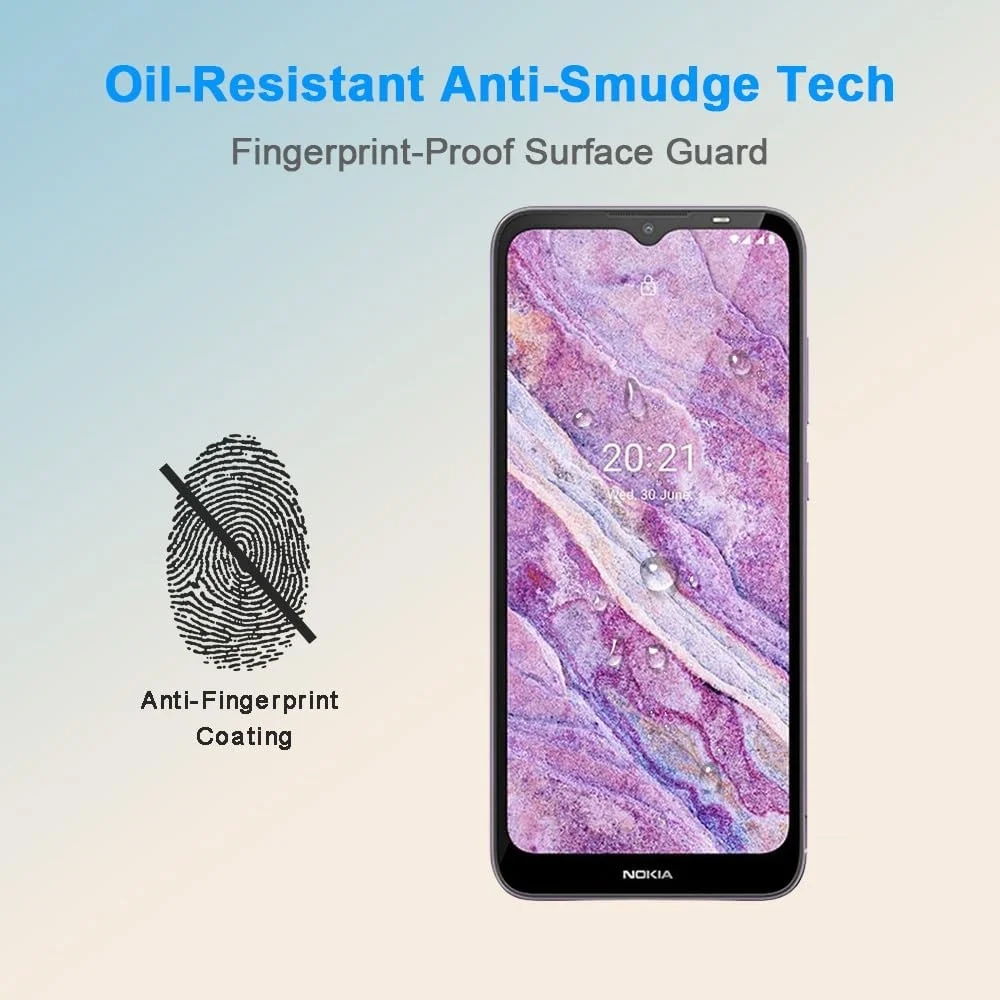 محافظ صفحه نمایش HYGMOCC برای نوکیا C20/C10، فیلم محافظ شیشه ای حرارت دیده HD، سختی 9H، نصب آسان، ضد خش، بدون حباب (1 عدد) محافظ صفحه نمایش HYGMOCC برای نوکیا C20/C10، فیلم محافظ شیشه ای حرارت دیده HD، سختی 9H، نصب آسان، ضد خش، بدون حباب (1 عدد)