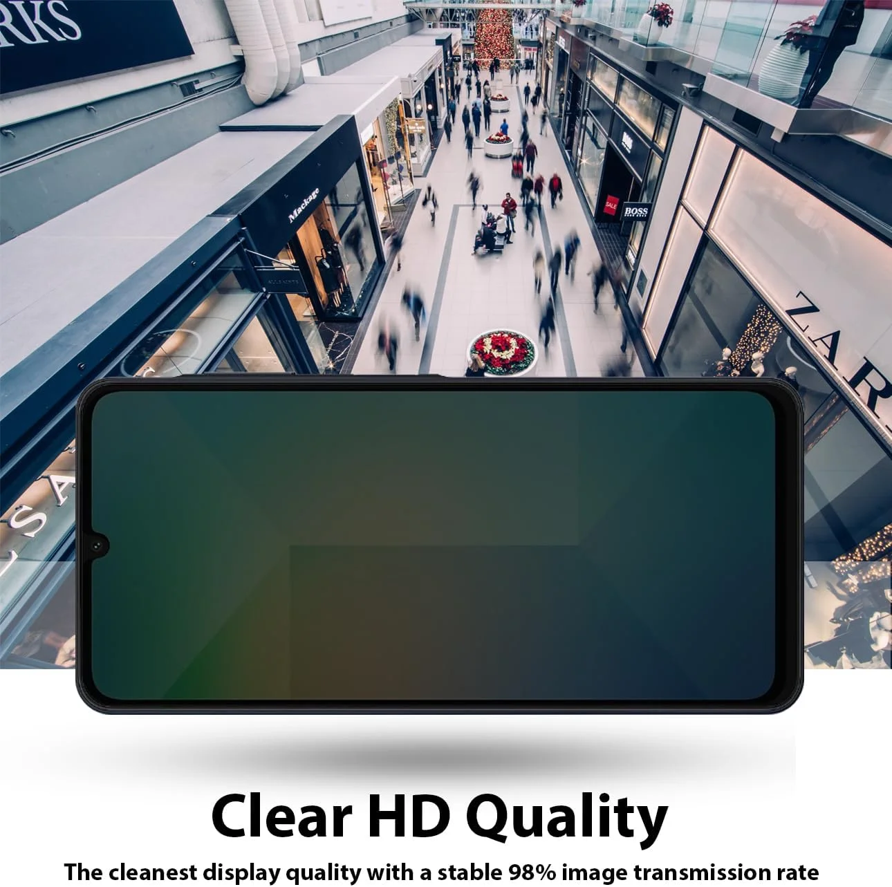 محافظ صفحه نمایش حریم خصوصی الحتروشی سازگار با محافظ سامسونگ گلکسی A06 شیشه حرارت دیده [ضد تابش][پوشش کامل HD][نصب آسان][مقاوم در برابر خراش][سختی 9H]…