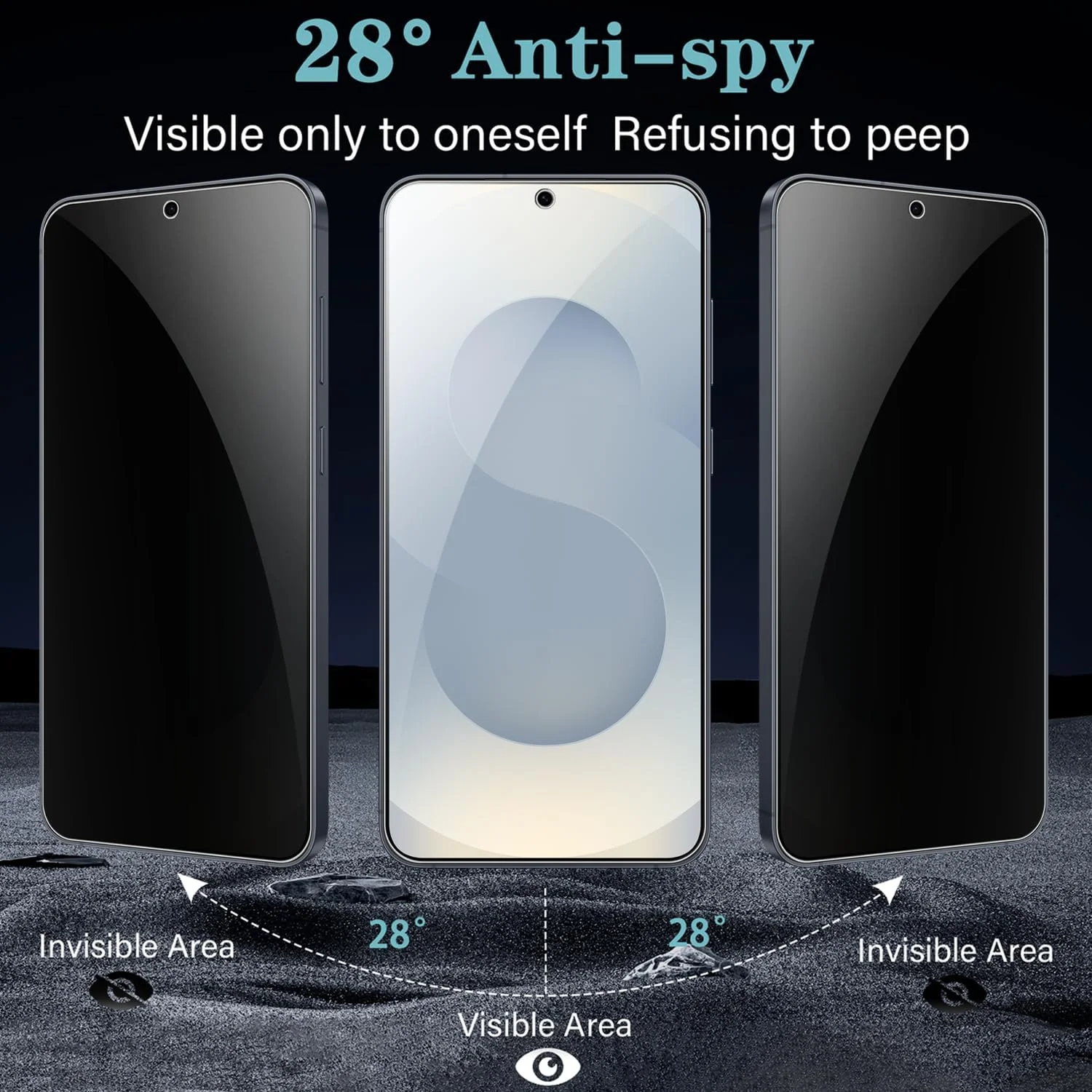 محافظ صفحه نمایش حریم خصوصی Vuciya بسته 2 عددی سازگار با Samsung Galaxy S24 / S25، فیلم محافظ ضد جاسوسی شیشه حرارت دیده سختی 9H ضد خش برای Galaxy S24 محافظ صفحه نمایش حریم خصوصی Vuciya بسته 2 عددی سازگار با Samsung Galaxy S24 / S25، فیلم محافظ ضد جاسوسی شیشه حرارت دیده سختی 9H ضد خش برای Galaxy S24