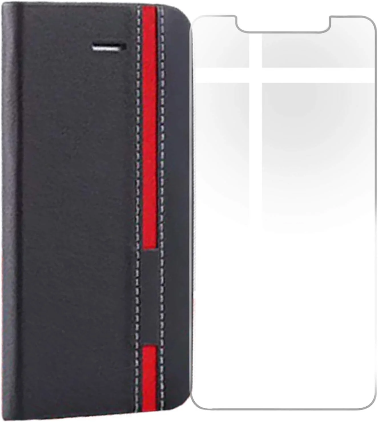 کیجیوایاف کاور تاشو برای نوکیا G50 5G + محافظ صفحه نمایش شیشهای حرارت دیده، قاب محافظ تاشو، محافظ صفحه نمایش با سختی 9H برای نوکیا G50 5G (6.82 اینچ) - مشکی کیجیوایاف کاور تاشو برای نوکیا G50 5G + محافظ صفحه نمایش شیشهای حرارت دیده، قاب محافظ تاشو، محافظ صفحه نمایش با سختی 9H برای نوکیا G50 5G (6.82 اینچ) - مشکی