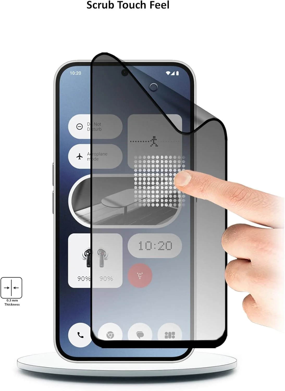 محافظ صفحه نمایش نانو سرامیکی مات حریم خصوصی پوشش کامل چسب کامل انعطاف پذیر WTech برای گوشی ناتینگ فون (2a) 5G سال 2024 (شفاف/مشکی) محافظ صفحه نمایش نانو سرامیکی مات حریم خصوصی پوشش کامل چسب کامل انعطاف پذیر WTech برای گوشی ناتینگ فون (2a) 5G سال 2024 (شفاف/مشکی)