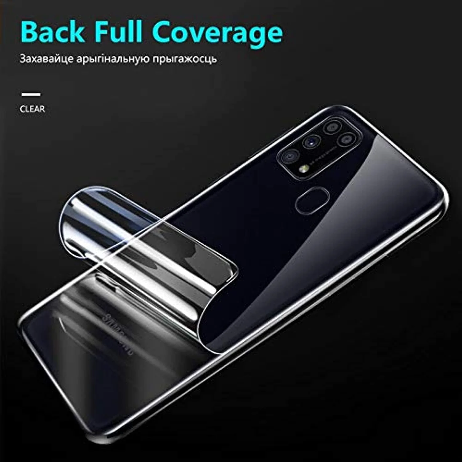 محافظ صفحه نمایش گوشی - فیلم منحنی سه بعدی برای محافظ صفحه نمایش گوشی سامسونگ گلکسی M31 پوشش کامل 6.4 اینچی فیلم هیدراتاسیون با ابزار، غیر شیشه ای (برای سامسونگ M31 یک عدد جلو و یک عدد پشت) محافظ صفحه نمایش گوشی - فیلم منحنی سه بعدی برای محافظ صفحه نمایش گوشی سامسونگ گلکسی M31 پوشش کامل 6.4 اینچی فیلم هیدراتاسیون با ابزار، غیر شیشه ای (برای سامسونگ M31 یک عدد جلو و یک عدد پشت)