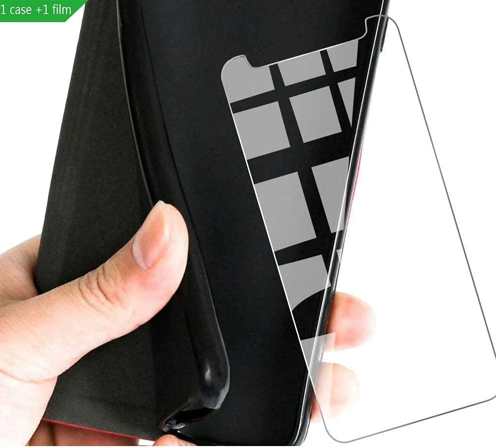 کیجیوایاف کاور تاشو برای نوکیا G50 5G + محافظ صفحه نمایش شیشهای حرارت دیده، قاب محافظ تاشو، محافظ صفحه نمایش با سختی 9H برای نوکیا G50 5G (6.82 اینچ) - مشکی کیجیوایاف کاور تاشو برای نوکیا G50 5G + محافظ صفحه نمایش شیشهای حرارت دیده، قاب محافظ تاشو، محافظ صفحه نمایش با سختی 9H برای نوکیا G50 5G (6.82 اینچ) - مشکی