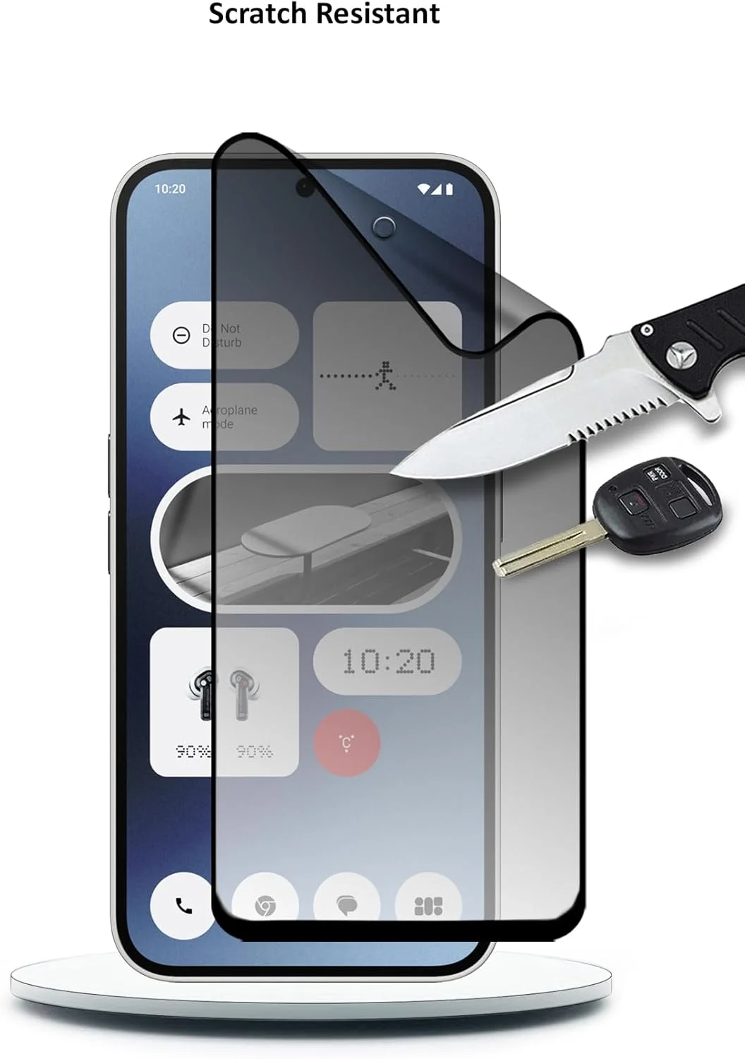 محافظ صفحه نمایش نانو سرامیکی مات حریم خصوصی پوشش کامل چسب کامل انعطاف پذیر WTech برای گوشی ناتینگ فون (2a) 5G سال 2024 (شفاف/مشکی) محافظ صفحه نمایش نانو سرامیکی مات حریم خصوصی پوشش کامل چسب کامل انعطاف پذیر WTech برای گوشی ناتینگ فون (2a) 5G سال 2024 (شفاف/مشکی)