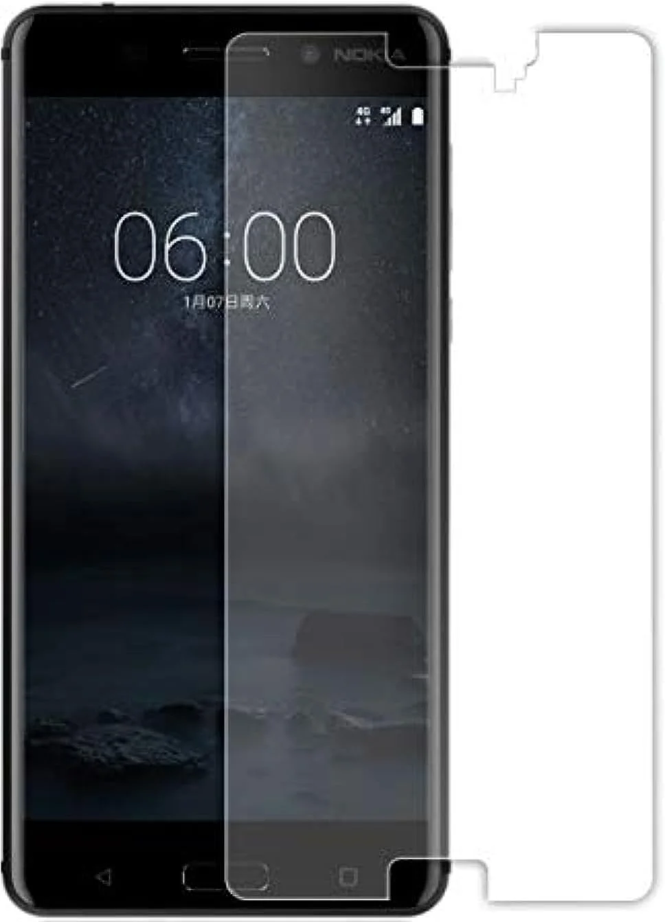 محافظ صفحه نمایش شیشه ای حرارت دیده برای نوکیا A8 - شفاف محافظ صفحه نمایش شیشه ای حرارت دیده برای نوکیا A8 - شفاف
