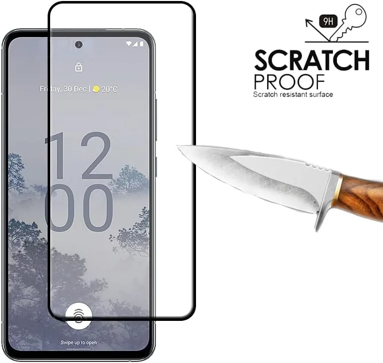 محافظ صفحه نمایش شیشه ای سازگار با نوکیا X30 5G، سختی 9H با فناوری DoubleDefence، محافظ سه بعدی، بسته 2 عددی محافظ صفحه نمایش شیشه ای سازگار با نوکیا X30 5G، سختی 9H با فناوری DoubleDefence، محافظ سه بعدی، بسته 2 عددی