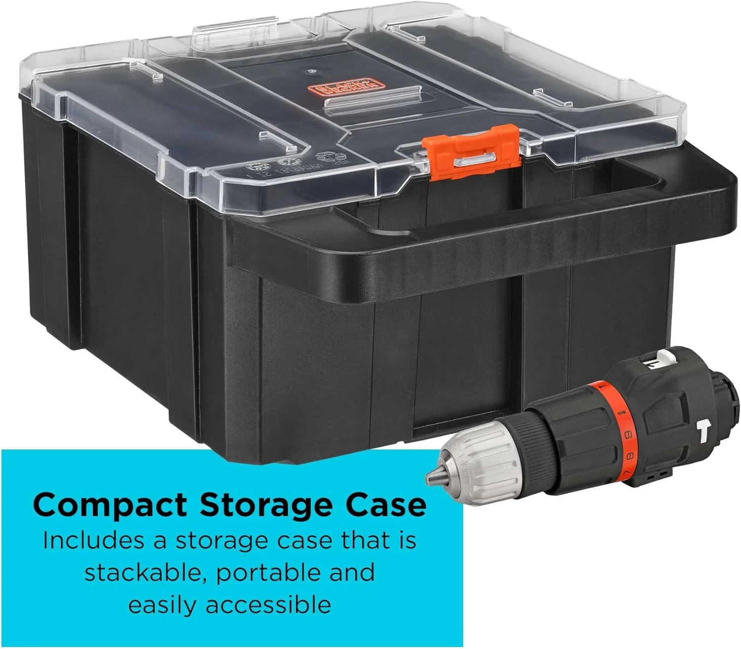 اتصال دریل چکشی 20 ولت ماتریکس بلک اند دکر به همراه جعبه نگهداری (BDCMTHDSTFF)