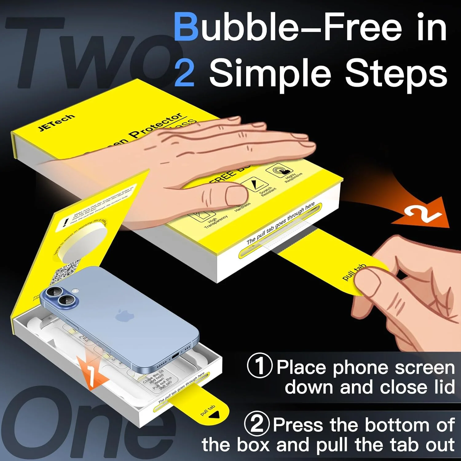 محافظ صفحه نمایش JETech برای آیفون 17 6.3 اینچی، نصب آسان یک مرحله ای با جعبه تراز خودکار بدون حباب، فیلم شیشه ای حرارت دیده 9H، شفافیت HD، بسته 3 عددی محافظ صفحه نمایش JETech برای آیفون 17 6.3 اینچی، نصب آسان یک مرحله ای با جعبه تراز خودکار بدون حباب، فیلم شیشه ای حرارت دیده 9H، شفافیت HD، بسته 3 عددی