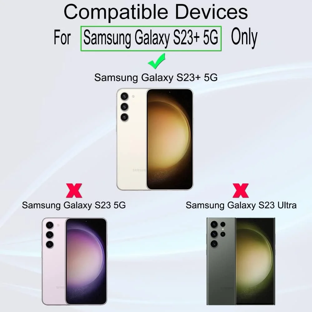 محافظ صفحه نمایش Ibywind برای گوشی سامسونگ گلکسی S23+ 5G / سامسونگ گلکسی S23 پلاس 5G (6.6 اینچ)، شامل 2 عدد شیشه حرارت دیده، 1 عدد محافظ لنز دوربین، 1 عدد فیلم فیبر کربنی پشتی [حسگر اثر انگشت، نصب آسان]