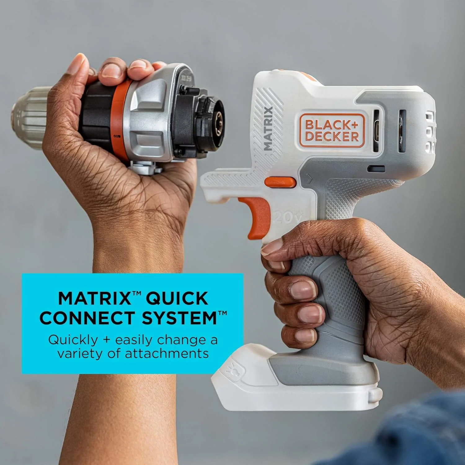 دریل کیت BLACK+DECKER MATRIX 20V MAX* به همراه جعبه نگهداری (BDCDMT120WCSTFF)