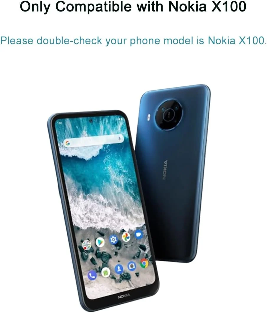 محافظ صفحه نمایش HYGMOCC برای نوکیا X100، فیلم محافظ شیشه ای حرارت دیده، وضوح HD، سختی 9H، نصب آسان، ضد خش، بدون حباب (1 عدد) محافظ صفحه نمایش HYGMOCC برای نوکیا X100، فیلم محافظ شیشه ای حرارت دیده، وضوح HD، سختی 9H، نصب آسان، ضد خش، بدون حباب (1 عدد)