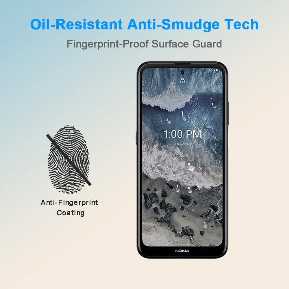 محافظ صفحه نمایش HYGMOCC برای نوکیا X100، فیلم محافظ شیشه ای حرارت دیده، وضوح HD، سختی 9H، نصب آسان، ضد خش، بدون حباب (1 عدد) محافظ صفحه نمایش HYGMOCC برای نوکیا X100، فیلم محافظ شیشه ای حرارت دیده، وضوح HD، سختی 9H، نصب آسان، ضد خش، بدون حباب (1 عدد)