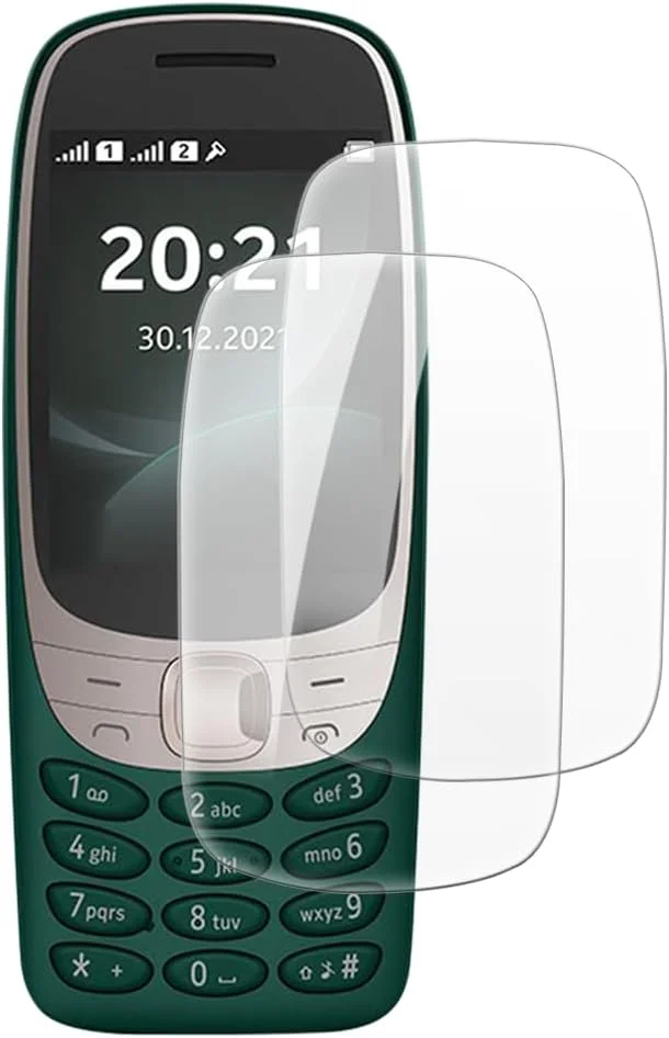 محافظ صفحه نمایش شیشه ای حرارت دیده شانتایم [2 عددی] سازگار با نوکیا 6310 2021 (2.8 اینچ)، HD شفاف ضد خش بدون حباب، سازگار با قاب