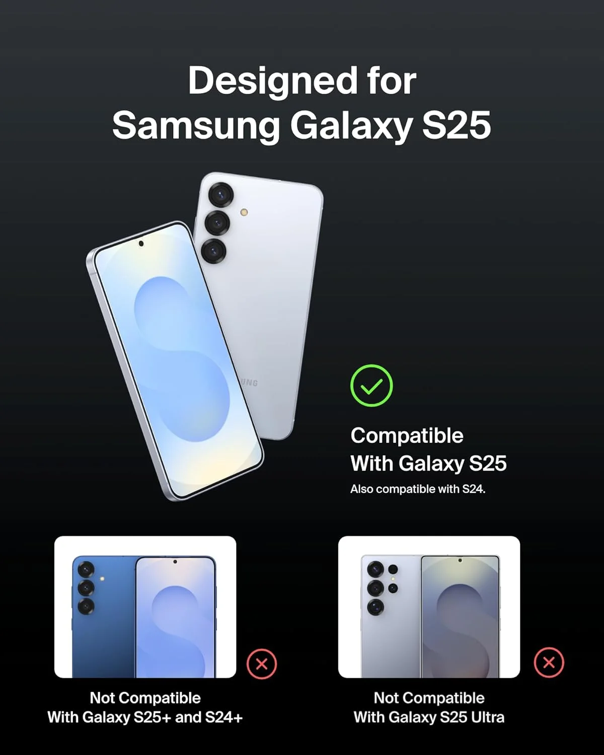 محافظ صفحه نمایش شیشه ای تقویت شده Belkin ScreenForce InvisiGlass برای Samsung Galaxy S25, S24، مقاوم در برابر خراش و ضربه، به همراه سینی تراز آسان برای نصب بدون حباب - شیشه بازیافتی محافظ صفحه نمایش شیشه ای تقویت شده Belkin ScreenForce InvisiGlass برای Samsung Galaxy S25, S24، مقاوم در برابر خراش و ضربه، به همراه سینی تراز آسان برای نصب بدون حباب - شیشه بازیافتی