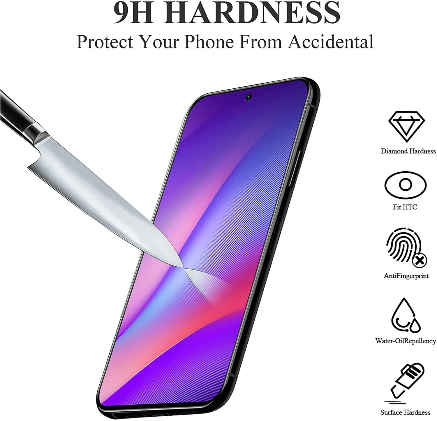 محافظ صفحه نمایش شیشه ای حرارت دیده آکابیلا [بسته 3 عددی] برای نوکیا C21 پلاس، فیلم محافظ HD ممتاز، درجه سختی 9H، مقاوم در برابر خط و خش، پوشش کامل