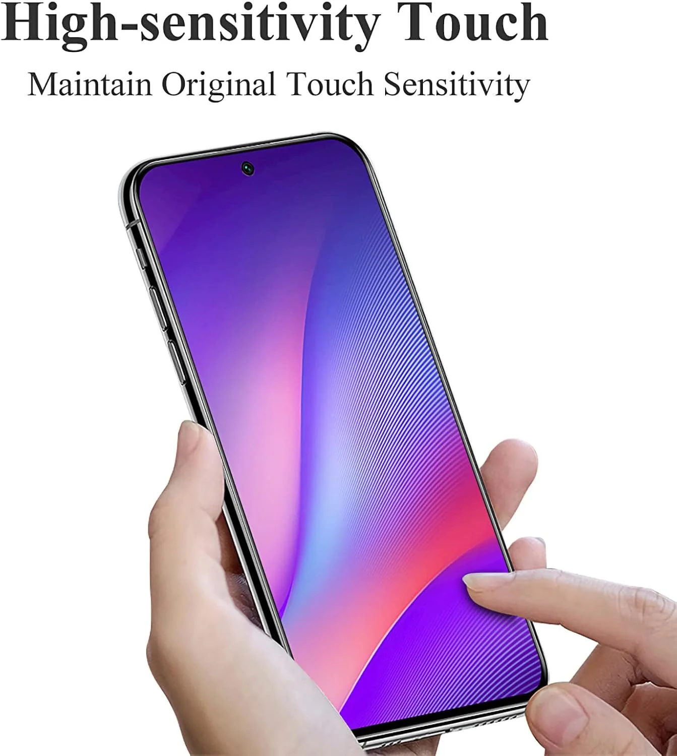 محافظ صفحه نمایش شیشه ای حرارت دیده آکابیلا [بسته 3 عددی] برای نوکیا C21 پلاس، فیلم محافظ HD ممتاز، درجه سختی 9H، مقاوم در برابر خط و خش، پوشش کامل