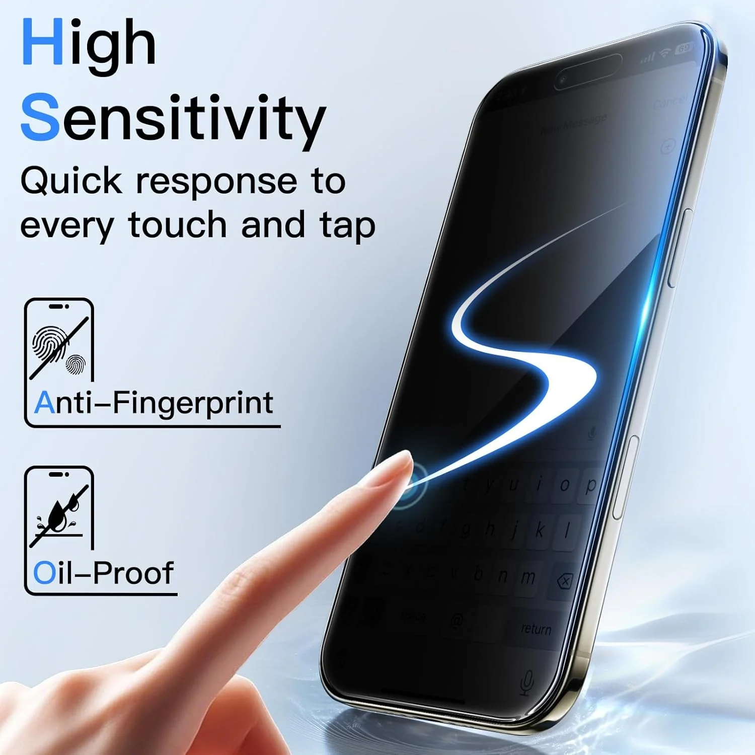 محافظ صفحه نمایش حریم خصوصی 360 درجه JETech برای آیفون 17 Air، فیلم شیشه ای حرارت دیده 4 طرفه ضد جاسوسی با ابزار نصب آسان، صفحه نمایش 6.5 اینچی، 2 عددی محافظ صفحه نمایش حریم خصوصی 360 درجه JETech برای آیفون 17 Air، فیلم شیشه ای حرارت دیده 4 طرفه ضد جاسوسی با ابزار نصب آسان، صفحه نمایش 6.5 اینچی، 2 عددی