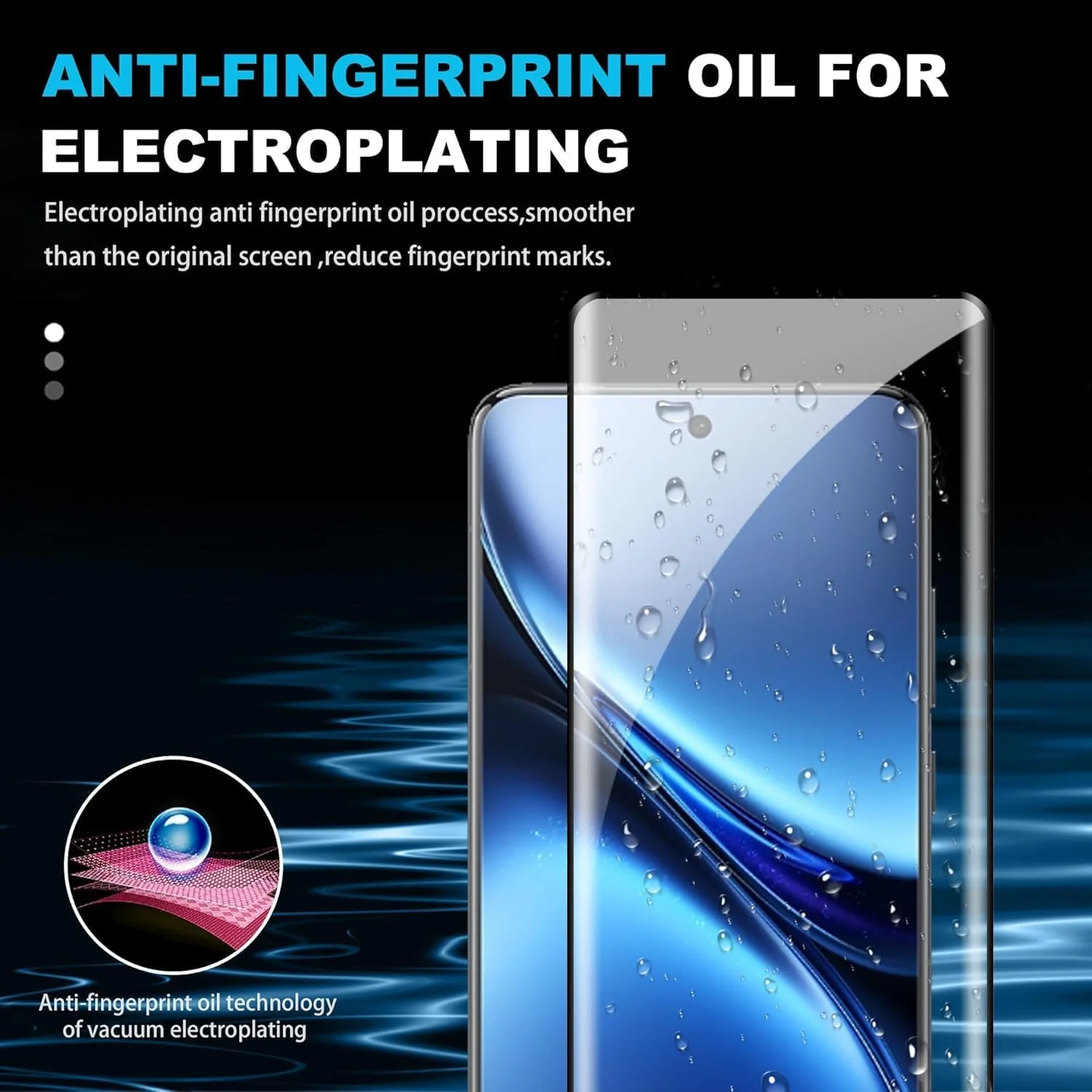 [بسته 2 عددی] محافظ صفحه نمایش شیشه ای حرارت دیده WRTBS برای VIVO X200 Pro 5G، سختی 9H، وضوح بالا، پوشش کامل، ضد خش، بدون حباب، ضد اثر انگشت