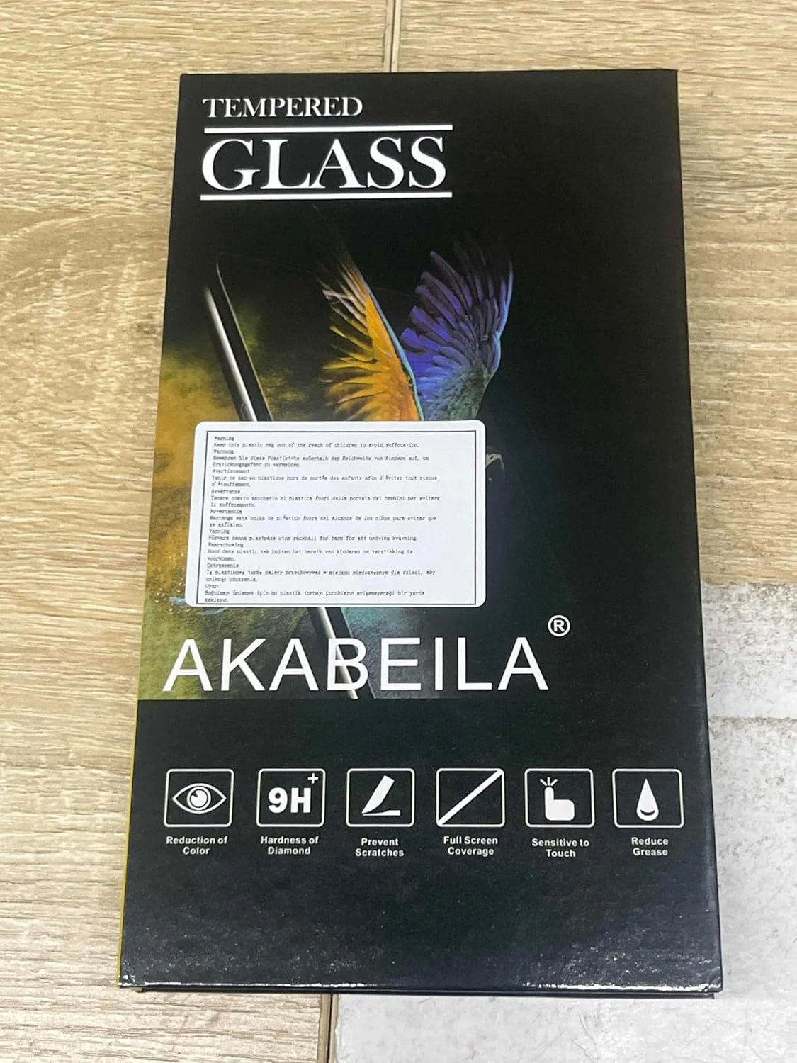 محافظ صفحه نمایش شیشه ای حرارت دیده آکابیلا [بسته 3 عددی] برای نوکیا C21 پلاس، فیلم محافظ HD ممتاز، درجه سختی 9H، مقاوم در برابر خط و خش، پوشش کامل