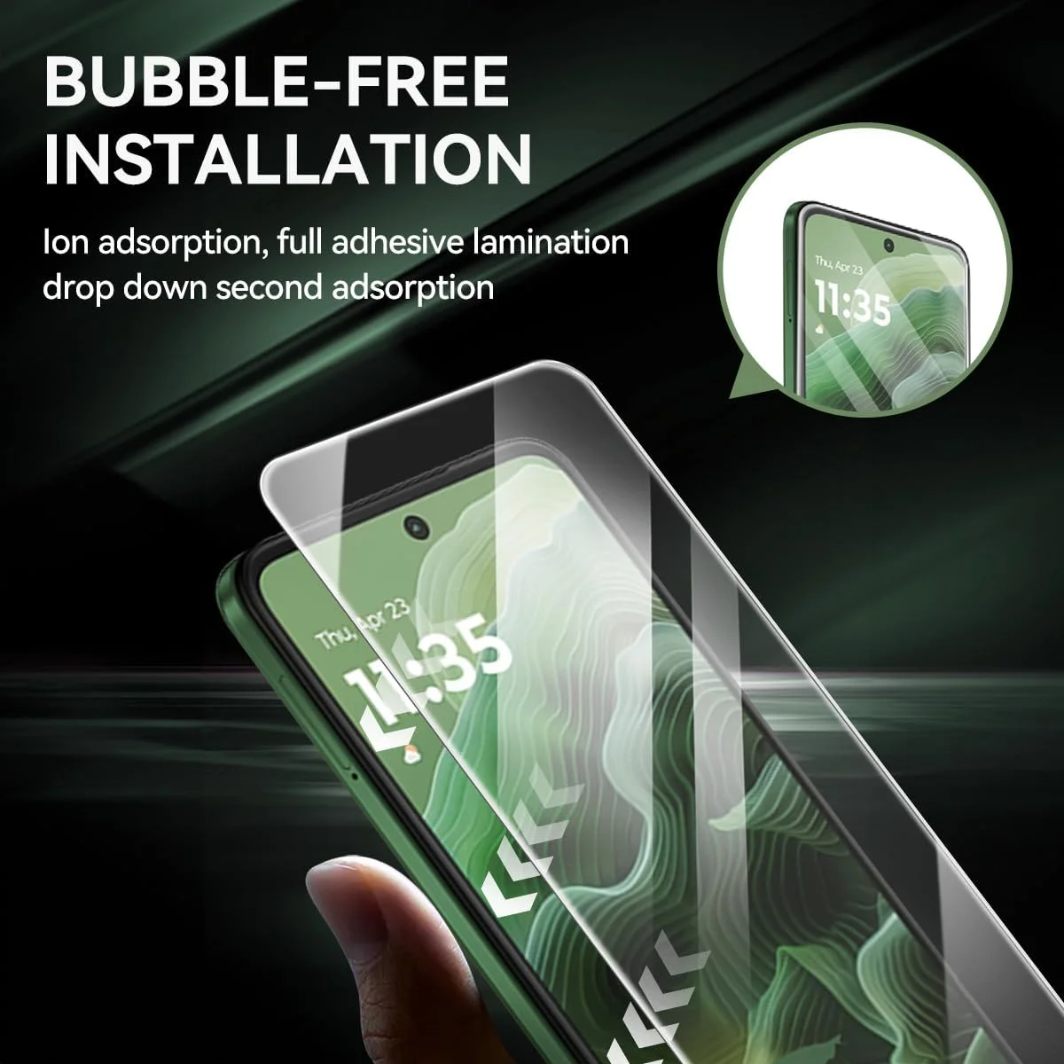 محافظ صفحه نمایش شیشه ای حرارت دیده [بسته 3 عددی] T Tersely برای موتورولا G35 5G، سازگار با قاب، فوق العاده شفاف، ضد شکستگی، فیلم ضد خش برای محافظت بیشتر