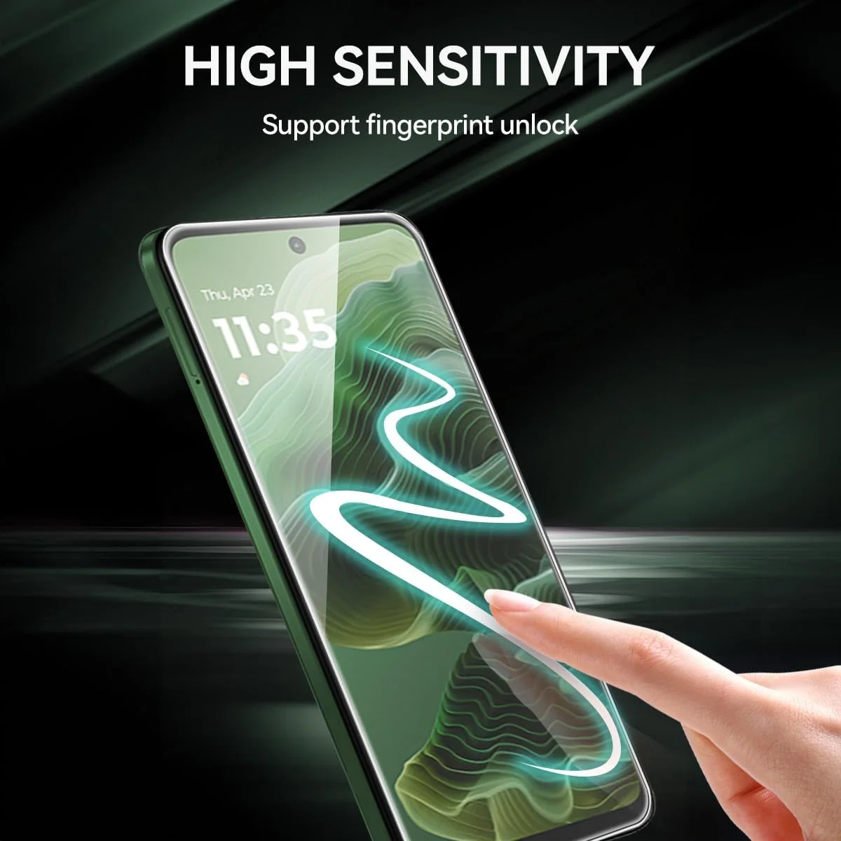 محافظ صفحه نمایش شیشه ای حرارت دیده [بسته 3 عددی] T Tersely برای موتورولا G35 5G، سازگار با قاب، فوق العاده شفاف، ضد شکستگی، فیلم ضد خش برای محافظت بیشتر