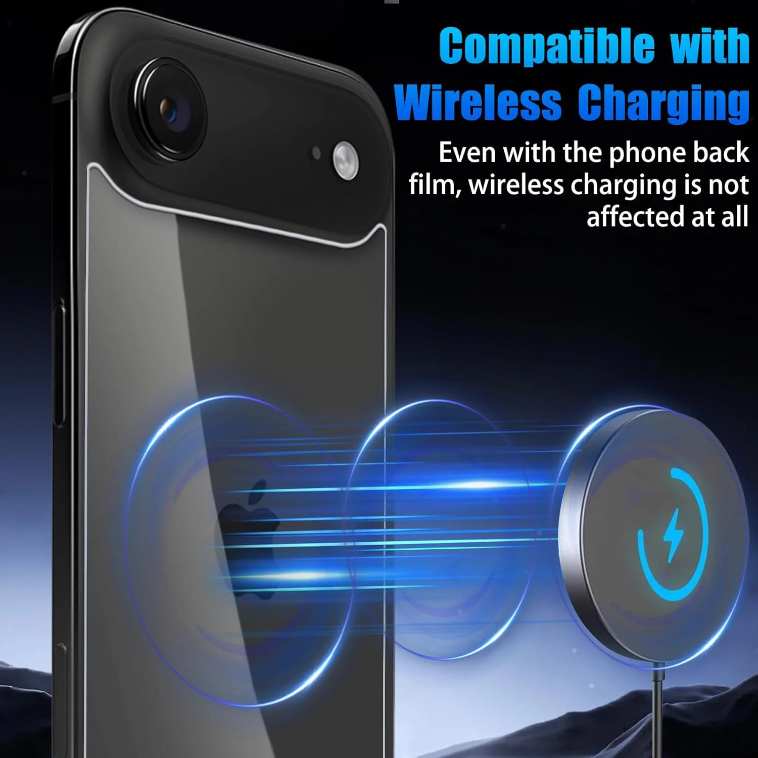 محافظ صفحه پشتی PaceBid برای آیفون 17 Air، شیشه حرارت دیده، [2 + 2 عدد] محافظ صفحه شیشه حرارت دیده پشتی + محافظ دوربین، فیلم HD با سختی 9H پوشش کامل محافظ شیشه ای پشت