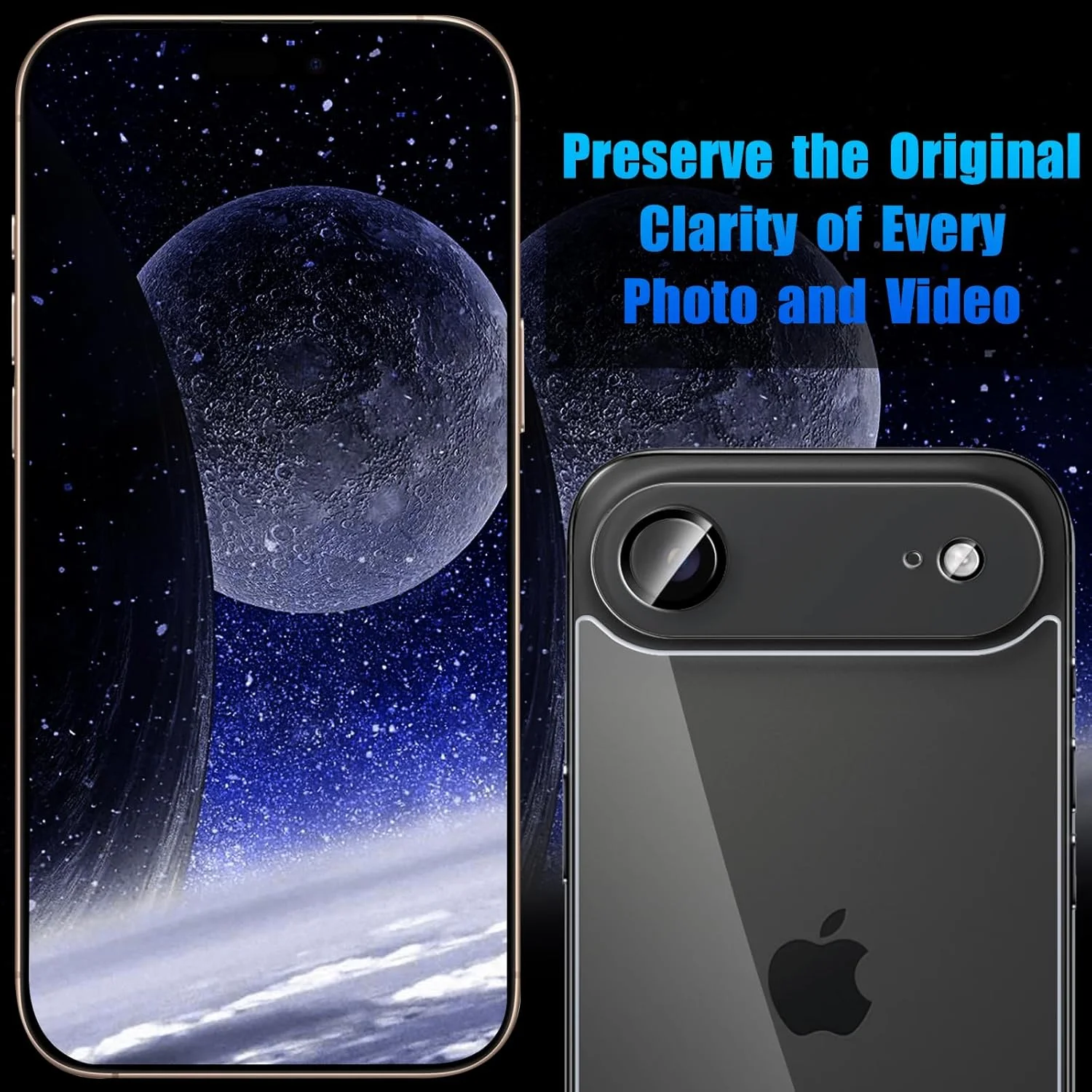 محافظ صفحه پشتی PaceBid برای آیفون 17 Air، شیشه حرارت دیده، [2 + 2 عدد] محافظ صفحه شیشه حرارت دیده پشتی + محافظ دوربین، فیلم HD با سختی 9H پوشش کامل محافظ شیشه ای پشت