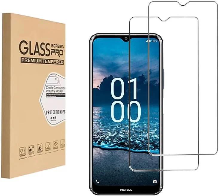 محافظ صفحه نمایش شونویج برای نوکیا G100، شیشه حرارتی، فیلم محافظ، شفافیت HD، سازگار با قاب، نصب آسان، ضد خش، بدون حباب، سختی 9H (2 عدد)