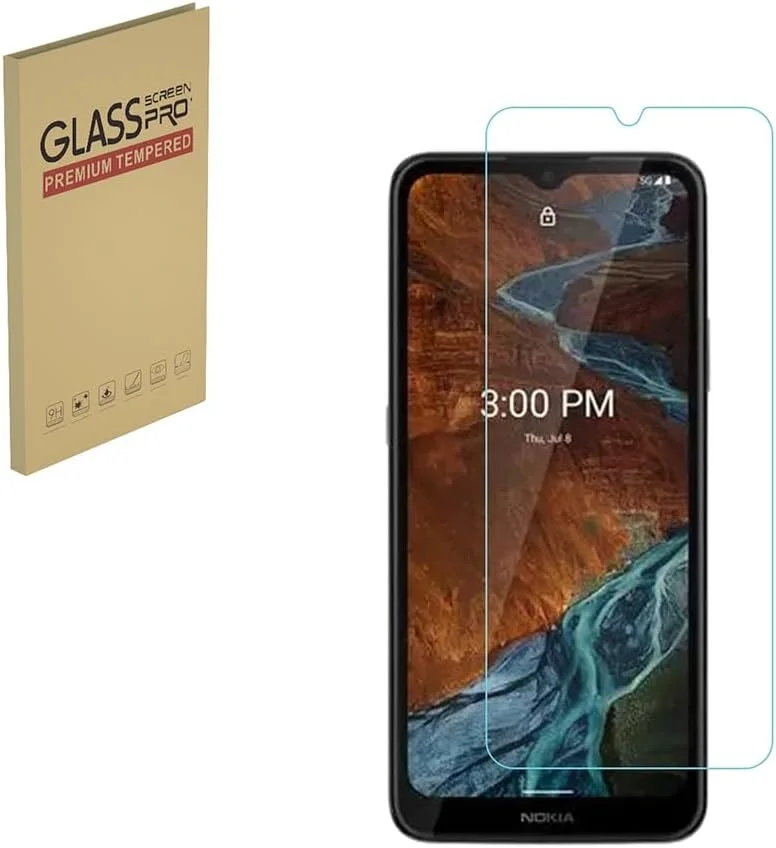 محافظ صفحه نمایش HYGMOCC برای نوکیا G300، فیلم محافظ شیشه ای حرارت دیده، وضوح HD، سختی 9H، نصب آسان، ضد خش، بدون حباب (1 عدد)