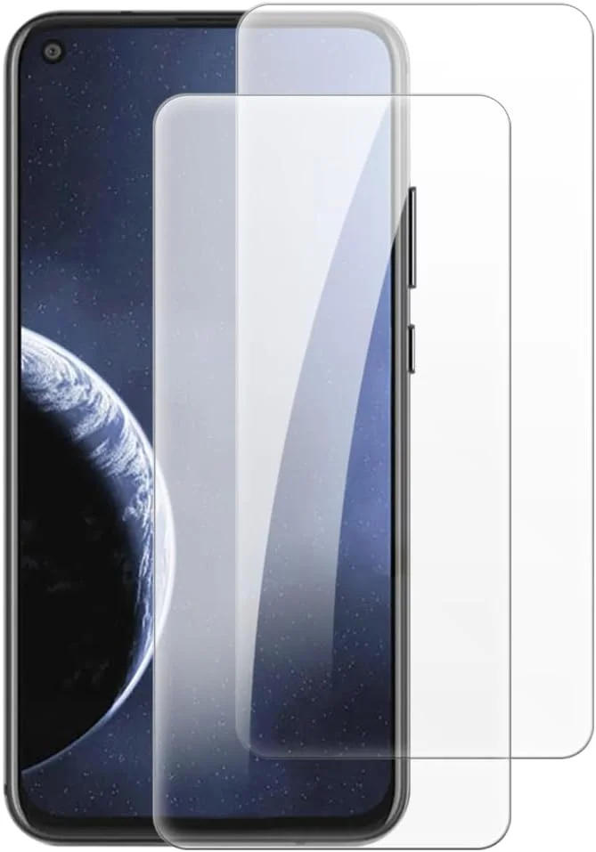 شاین تایم [بسته 2 عددی] محافظ صفحه نمایش شیشه ای حرارت دیده سازگار با نوکیا X71 (6.39 اینچ)، HD شفاف ضد خش بدون حباب، سازگار با قاب