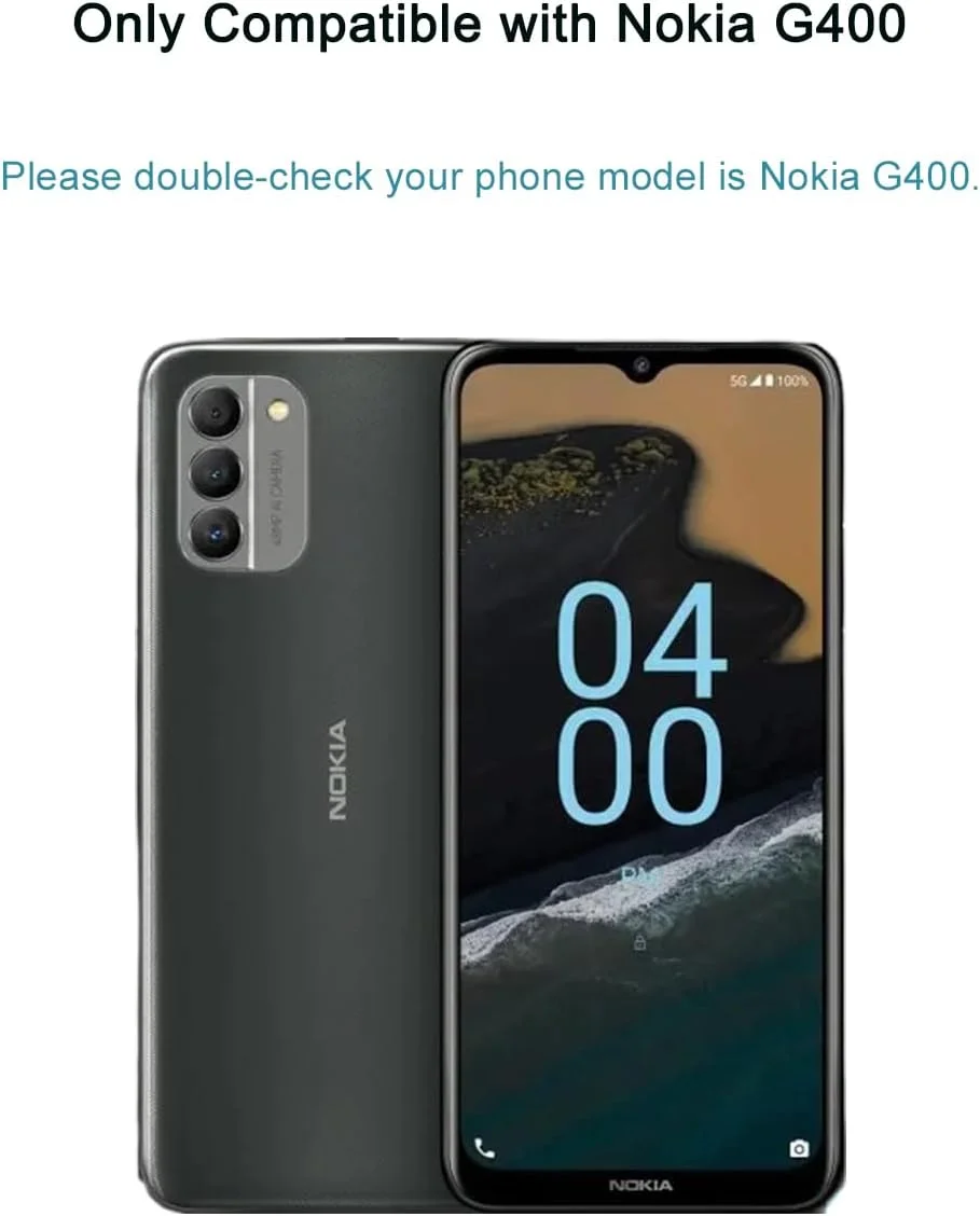 محافظ صفحه نمایش HYGMOCC برای نوکیا G400، فیلم محافظ شیشه ای حرارت دیده، وضوح HD، سختی 9H، نصب آسان، ضد خش، بدون حباب (1 عدد)