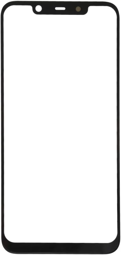 شیشه لنز بیرونی صفحه نمایش جلو برای نوکیا X7 / 8.1 / 7.1 Plus TA-1131 (مشکی)
