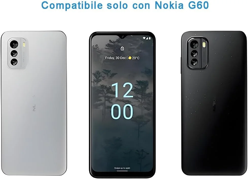 محافظ صفحه نمایش HYGMOCC برای نوکیا G60، شیشه حرارت دیده با وضوح HD، سختی 9H، نصب آسان، ضد خش و بدون حباب (بسته 1 عددی)