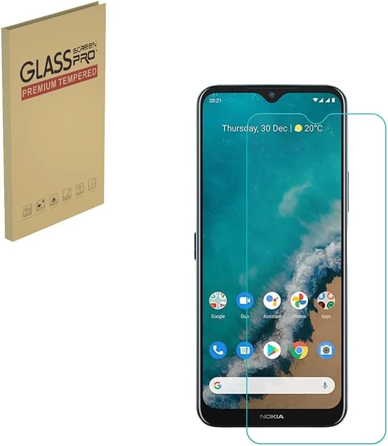 محافظ صفحه نمایش شیشه ای هایگماک برای نوکیا G50 / C30، شیشه حرارت دیده با وضوح HD، سختی 9H، نصب آسان، ضد خش، بدون حباب (1 عدد)