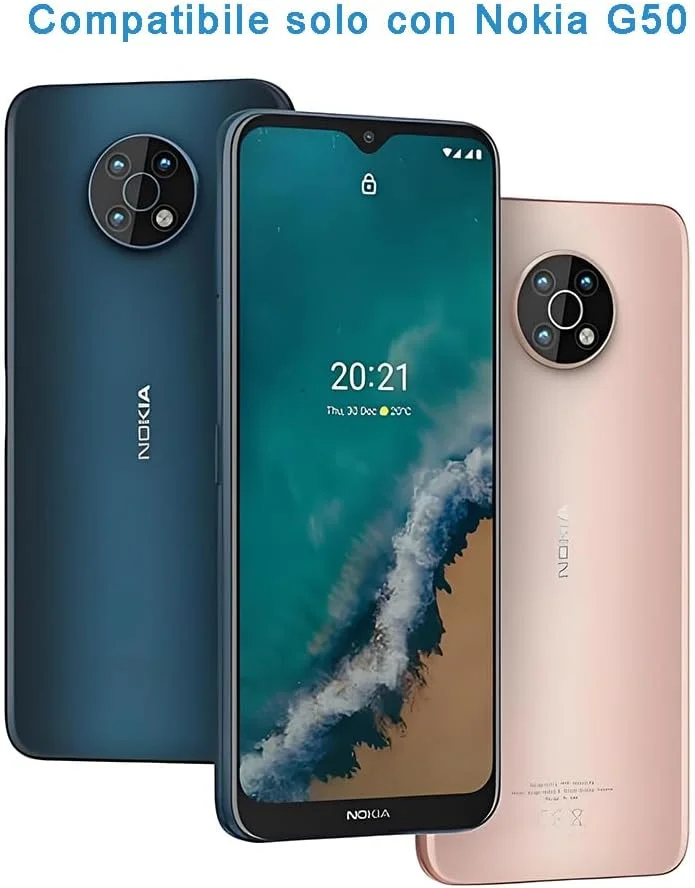 محافظ صفحه نمایش شیشه ای هایگماک برای نوکیا G50 / C30، شیشه حرارت دیده با وضوح HD، سختی 9H، نصب آسان، ضد خش، بدون حباب (1 عدد)