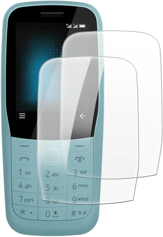 محافظ صفحه نمایش شیشه ای تمپرد شانتایم [2 عددی] سازگار با نوکیا 220 2019 (2.4 اینچ)، وضوح HD، ضد خش، بدون حباب، سازگار با قاب