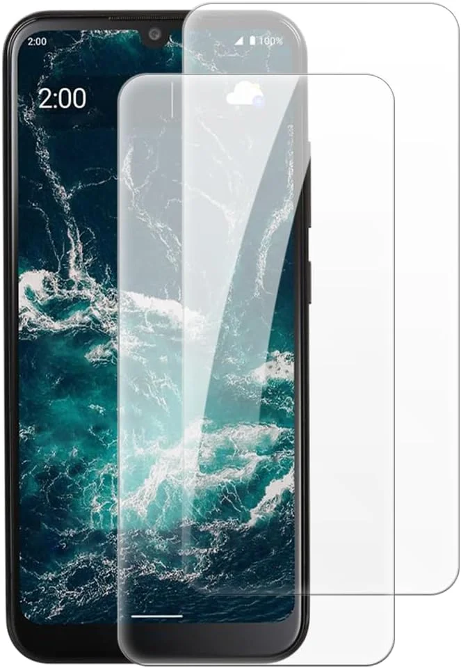 محافظ صفحه نمایش شیشه ای حرارت دیده شانتایم [2 عددی] سازگار با نوکیا C200 (6.1 اینچ)، HD شفاف ضد خش بدون حباب، سازگار با قاب