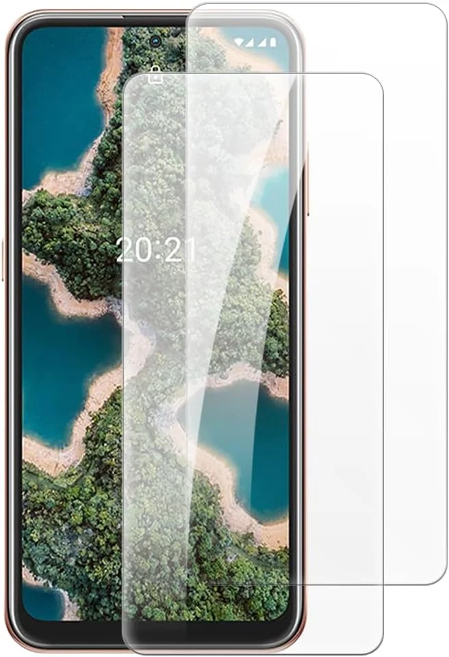 محافظ صفحه نمایش شیشه ای حرارت دیده شانتایم [2 عددی] سازگار با نوکیا X10 (6.67 اینچ)، شفاف HD ضد خش بدون حباب، سازگار با قاب