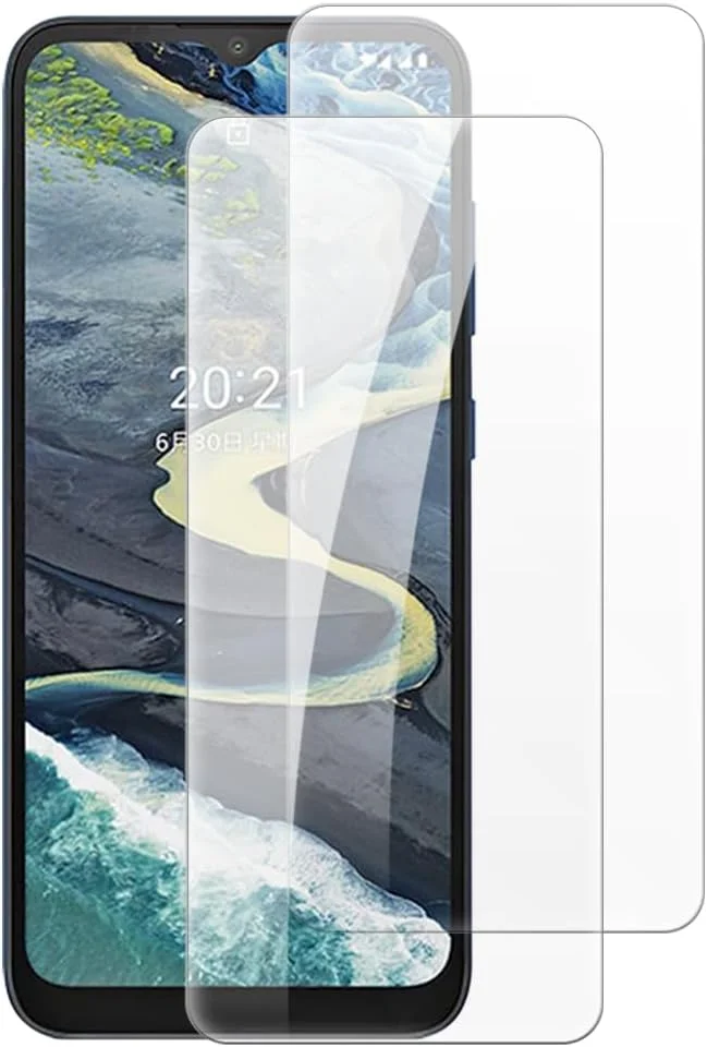 محافظ صفحه نمایش شیشه ای حرارت دیده شانتایم [2 عددی] سازگار با نوکیا C20 پلاس (6.5 اینچ)، شفاف HD ضد خش بدون حباب، سازگار با قاب