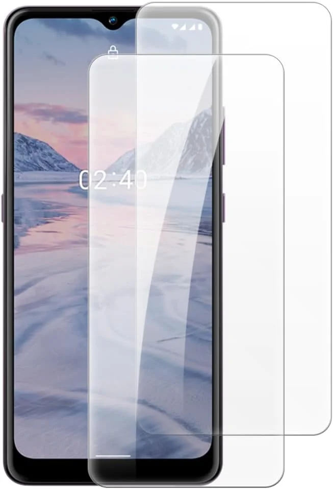 محافظ صفحه نمایش شیشه ای حرارت دیده شانتایم [2 عددی] سازگار با نوکیا 2.4 (6.5 اینچ)، شفاف HD ضد خش، بدون حباب، سازگار با قاب