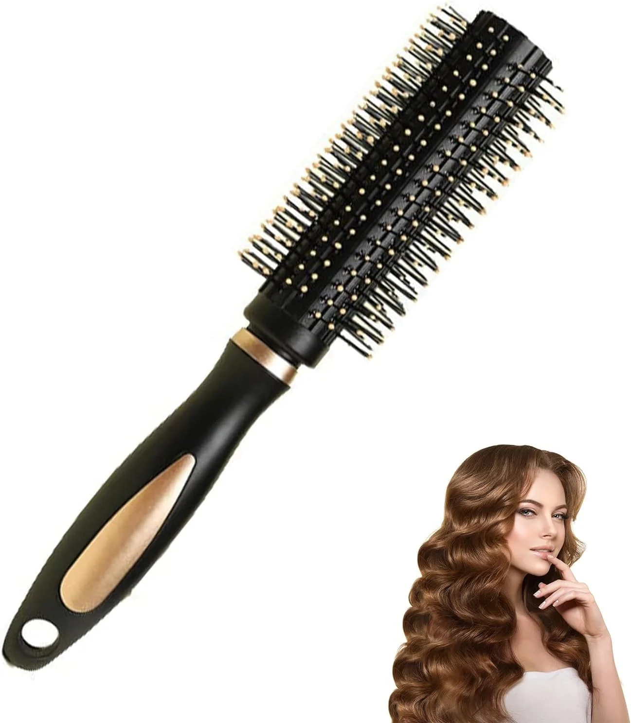 برس مو، برس گرد حرفه ای برای فر کردن مو، برس ضد الکتریسیته ساکن برای خشک کردن مو، برس های گرد برای خشک کردن و حالت دادن به مو، ابزار حالت دهی مو برای زنان برای حالت دادن، خشک کردن و فر کردن