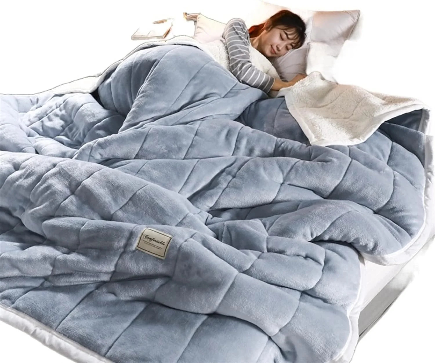 پتوهای پشمی WMGSDWB، پتوهای ضخیم و گرم زمستانی بزرگسالان، لحاف فوق العاده نرم خانگی، پتوهای یکدست برای تخت یک نفره