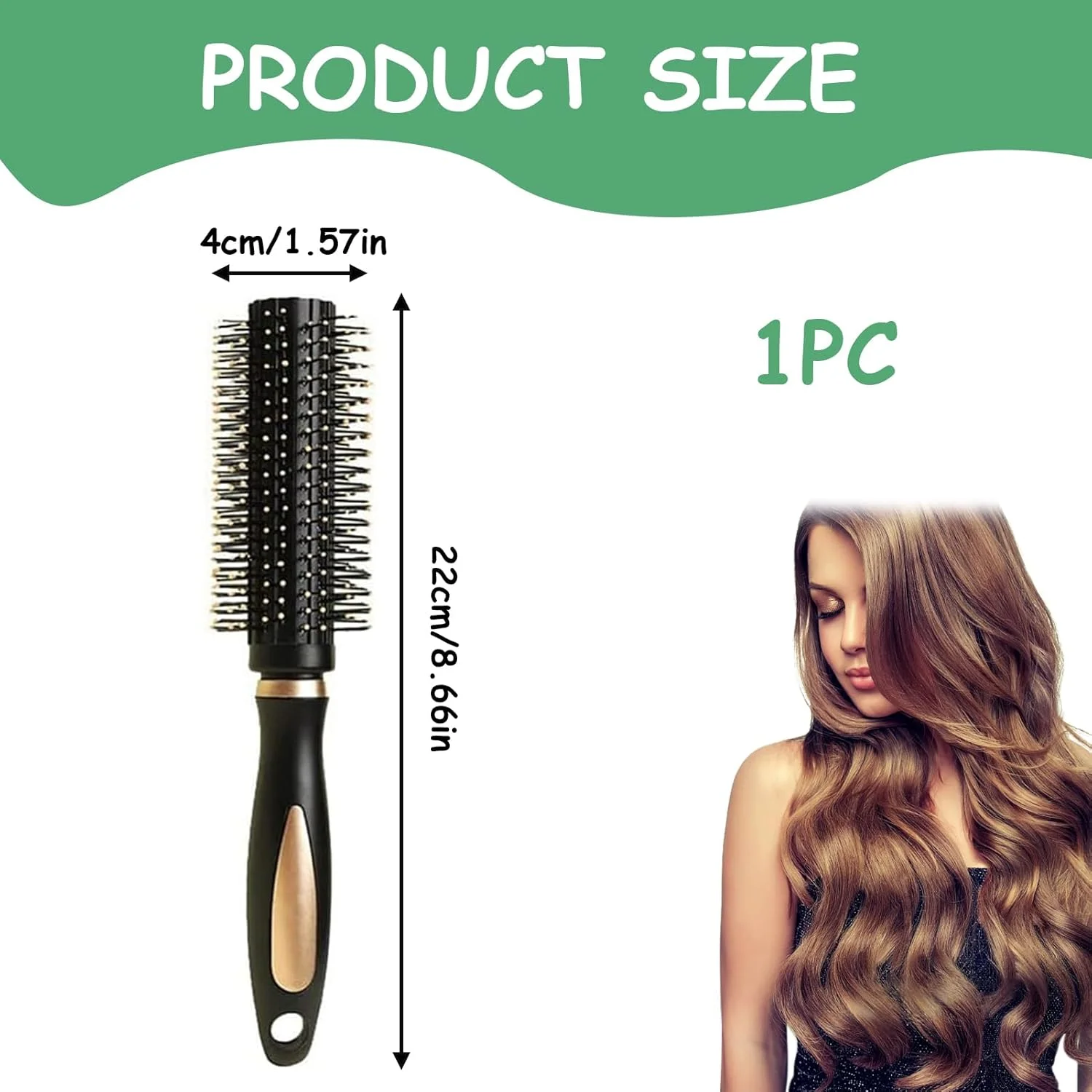 برس مو، برس گرد حرفه ای برای فر کردن مو، برس ضد الکتریسیته ساکن برای خشک کردن مو، برس های گرد برای خشک کردن و حالت دادن به مو، ابزار حالت دهی مو برای زنان برای حالت دادن، خشک کردن و فر کردن