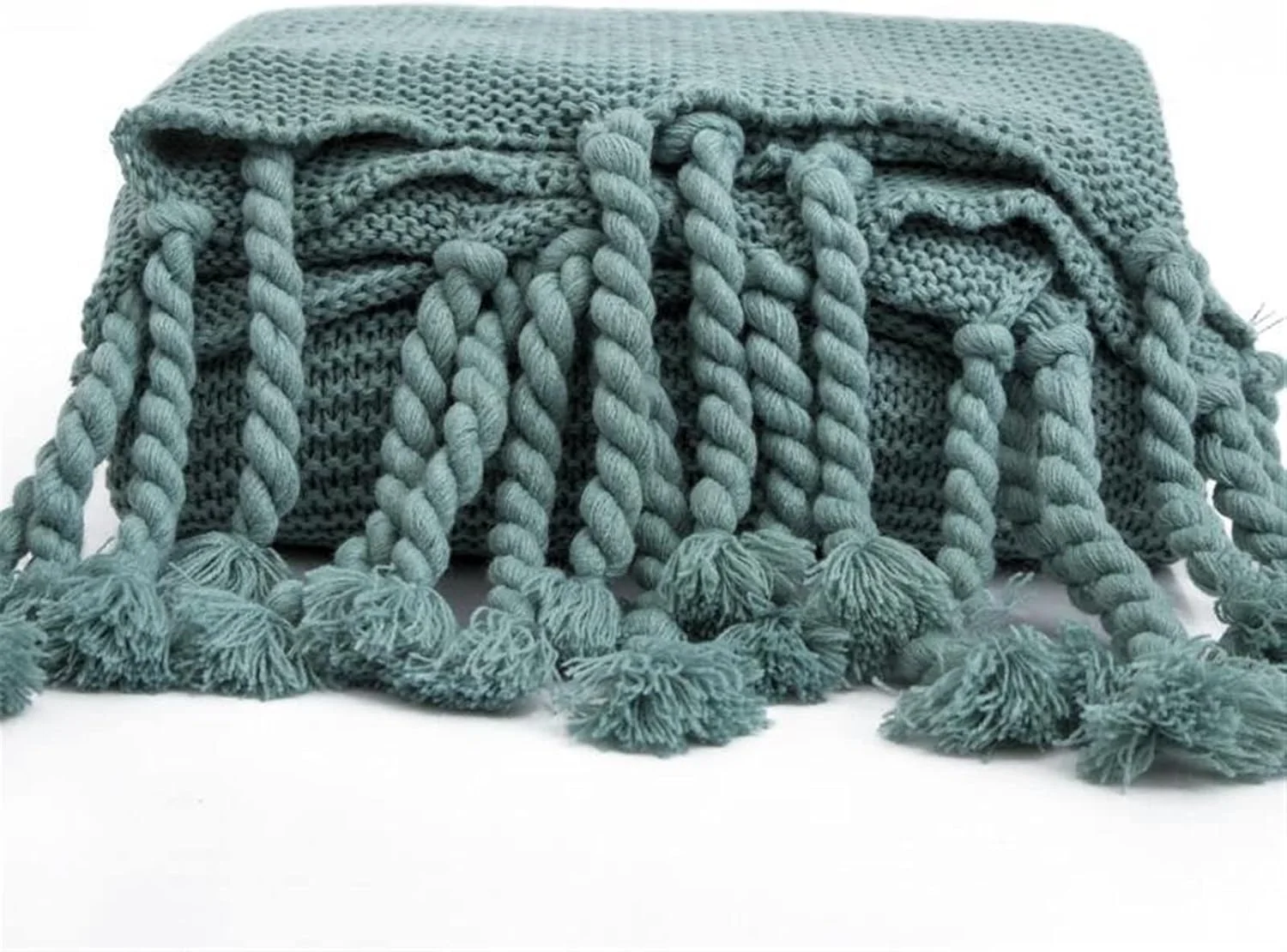 WMGSDWB Blankets Knitted All Season Home Bed Comforter Blanket Women Furniture Covering(Dark blue)