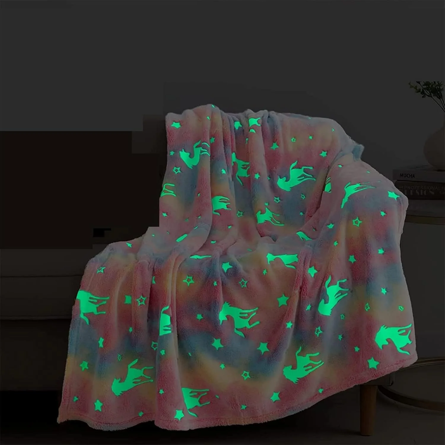 پتو طرح دایناسور درخشان، مناسب مبل، تخت و فصول سرد