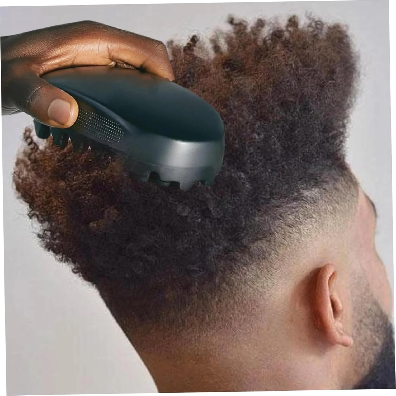 برس فر کننده مو جولریتیک مشکی، شانه بافت کثیف، شانه موی قابل حمل مردانه