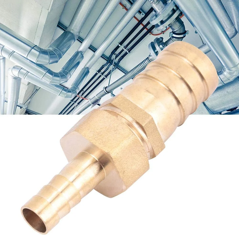 اتصال برنجی Hilitand، کاهنده شلنگ خاردار، اتصال برنجی دوشاخه کاهنده دنباله شلنگ (10-19mm)