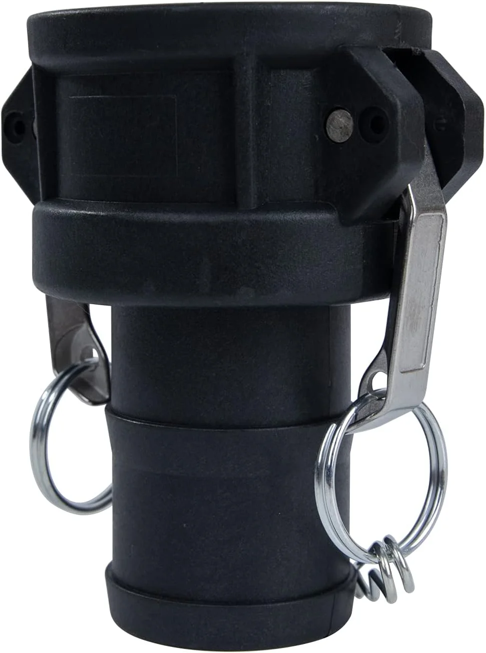 اتصالات قفل بادامکی پلی پروپیلن Quafwia، 2 عدد (نوع C 2 اینچ)، اتصالات شیلنگ قفل بادامکی، کوپلینگ مادگی استاندارد x انتهای شیلنگ با واشر قفل بادامکی در داخل، اتصالات قفل بادامکی پلی (2 اینچ)