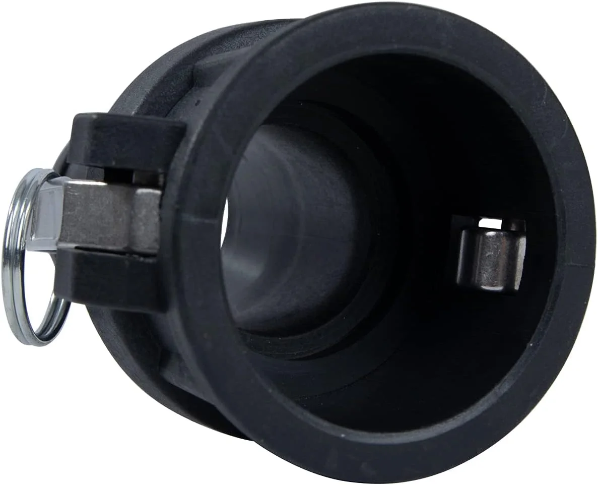 اتصالات قفل بادامکی پلی پروپیلن Quafwia، 2 عدد (نوع C 2 اینچ)، اتصالات شیلنگ قفل بادامکی، کوپلینگ مادگی استاندارد x انتهای شیلنگ با واشر قفل بادامکی در داخل، اتصالات قفل بادامکی پلی (2 اینچ)